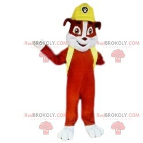 Caribou REDBROKOLY mascot. Caribou costume / REDBROKO_012275