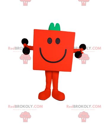 Mascotte de personnage violet REDBROKOLY aux cheveux bleus / REDBROKO_012322 3