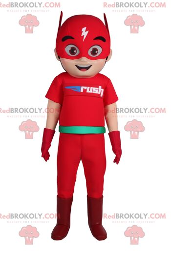 Mascotte de REDBROKOLY M&M'S rouge. Déguisement M&M's rouge / REDBROKO_012388 3