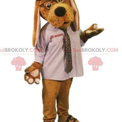 REDBROKOLY mascotte de kangoourou marron avec des rouleaux de pâtisserie / REDBROKO_012587