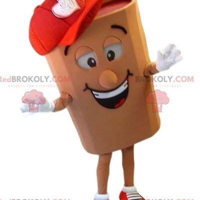 Super funny marshmallow REDBROKOLY mascot. Marshmallow costume / REDBROKO_012594