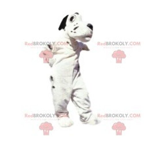 Brown dog REDBROKOLY mascot in sportswear. Dog costume / REDBROKO_012602
