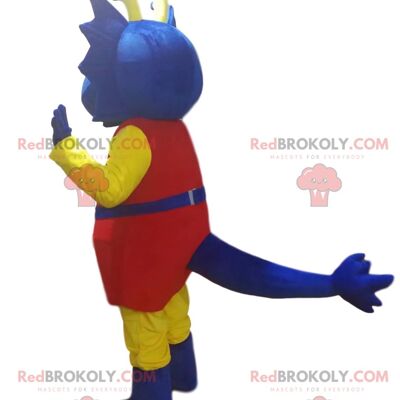 Brown porcupine REDBROKOLY mascot. Porcupine costume / REDBROKO_012661