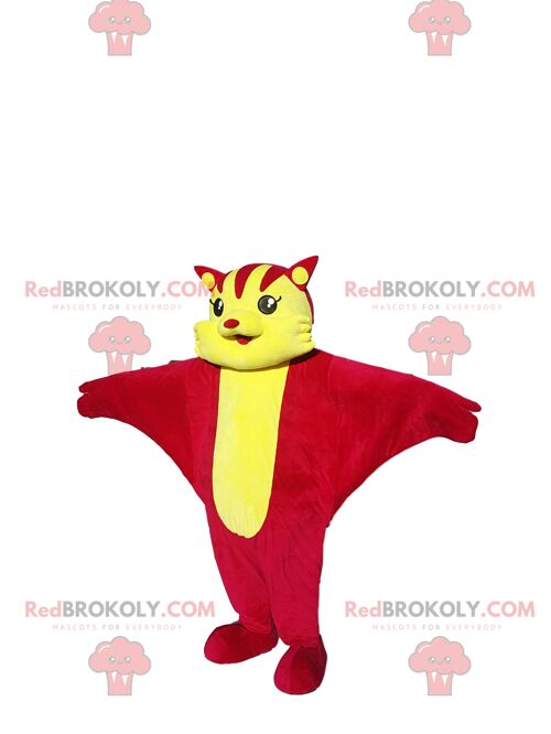 Multicolored parrot REDBROKOLY mascot. Parrot costume / REDBROKO_012688