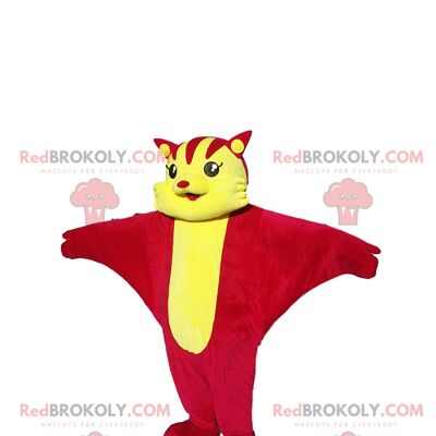 Multicolored parrot REDBROKOLY mascot. Parrot costume / REDBROKO_012688