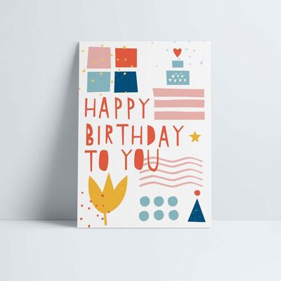 Carte postale // »Joyeux anniversaire«