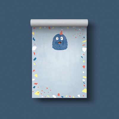 Notepad DIN A6 // Monster blue