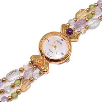 Watch with real gemstones