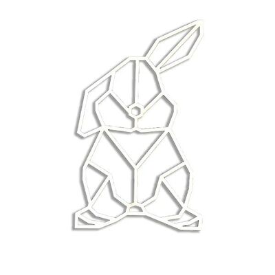 Geometrisch konijn - Wit Neegroot