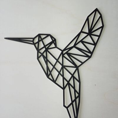 Geometrische kolibrie - Blank Neegroot