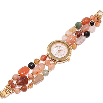 Watch with real gemstones