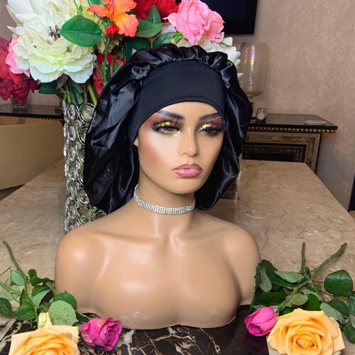 Lux Hair Bonnet Black