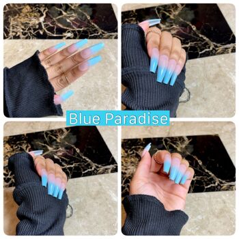Lux Beauty Nails - Paradis bleu 9