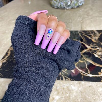 Lux Beauty Nails - Rose Bling