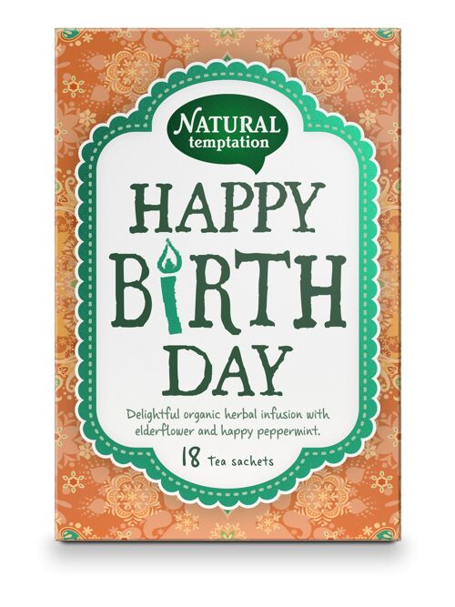 Happy Birthday - kruidenthee met vlierbloesem en pepermunt