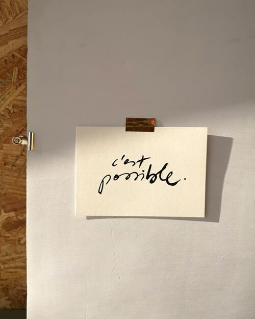 Carte postale "C'est possible."