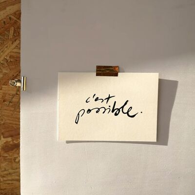 Carte postale "C'est possible."