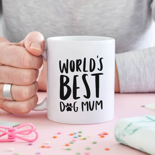 World's Best Dog Mum 11oz Ceramic Mug gift for Dog Lover