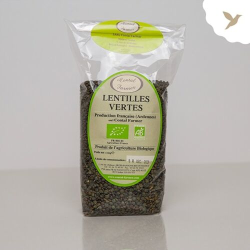 Lentilles Vertes BIO de nos champs (500gr)