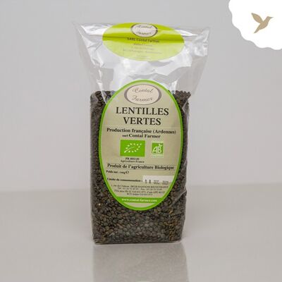 Organic Green Lentils from our fields (500gr)