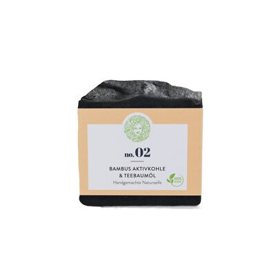 no.02 Facial Soap Bamboo Activated Charcoal & Tea Tree Oil - 60 g