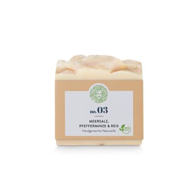 no.03 Face Soap Sea Salt, Peppermint & Rice - 60 g