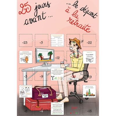 Calendrier de l'avant Retraite femme