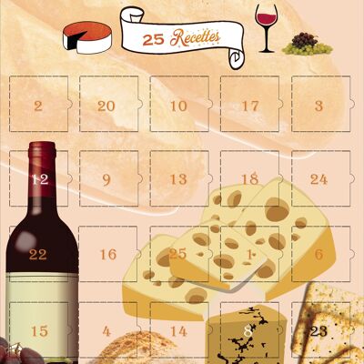Calendario antes o después de 25 recetas de queso