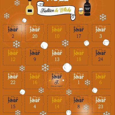 Calendrier de l'avant ou de l'après 25 traditions du whisky