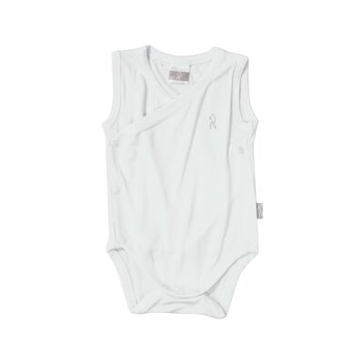 Jersey Bamboo CROSSED TANK TOP WHITE