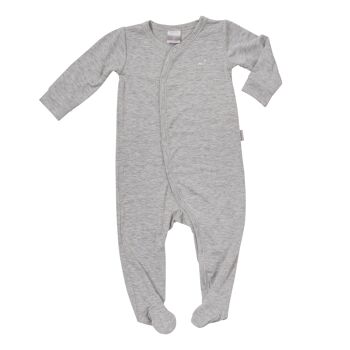 Jersey Bambou COMBINAISON A PIEDS GRIS 1