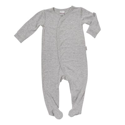 Jersey Bamboo JUMPSUIT WITH FEET GRAY