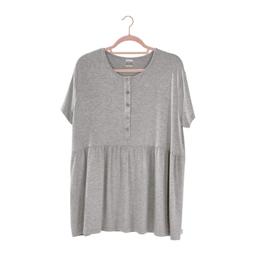 Jersey Bamboo SHORT SLEEVE SHIRT - GREY