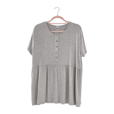 CHEMISE MANCHES COURTES Jersey Bambou - GRIS