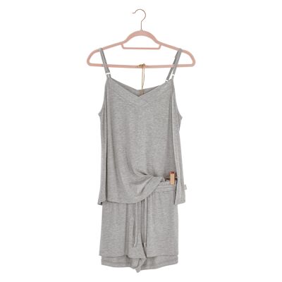 PIJAMA COURT Jersey Bambou - GRIS