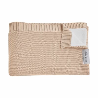 Cotton and Bamboo WINTER blanket for pram / cradle - SAND