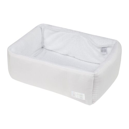 Bamboo sponge soft small basket - WHITE