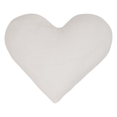 Heart pillow - MILK muslin