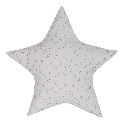 Bio cotton star pillow - LIGHT BLUE BALLOONS