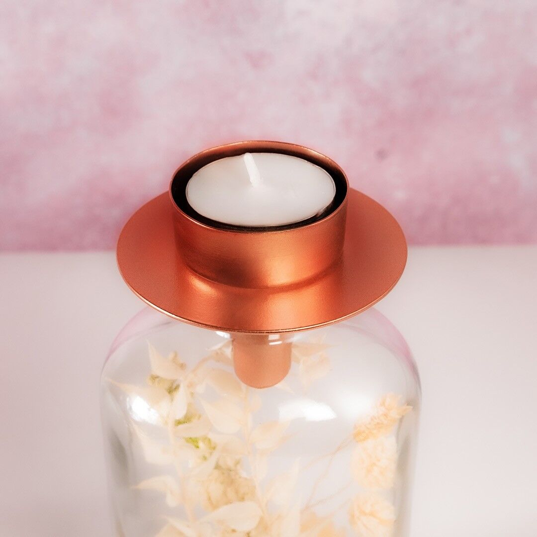 Rose Gold Tea Light Holder