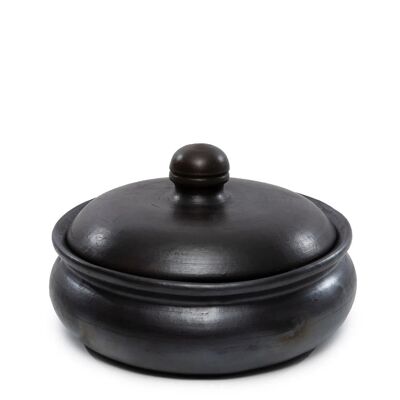 La pentola di curry bruciata - Nero