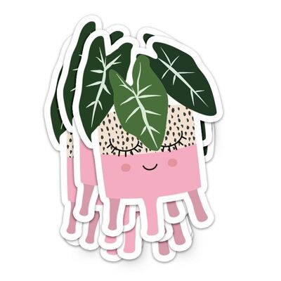 Sticker Plant pot