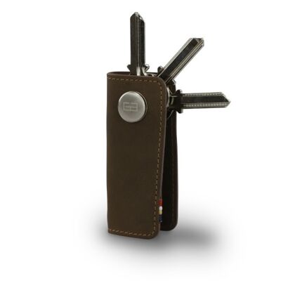 Lusso Key Holder - Java Brown