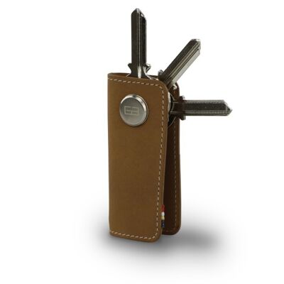 Lusso Key Holder -  Camel Brown