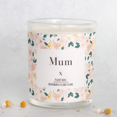 Bougie parfumée de luxe 'Mum'