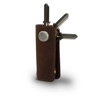Lusso Key Holder - Brushed Brown