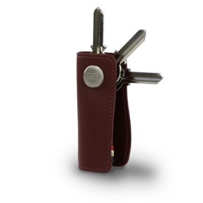 Lusso Key Holder -  Vegan Burgundy