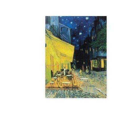 Softcover-Kunstskizzenbuch, Terrasse eines Cafés bei Nacht, Vincent van Gogh