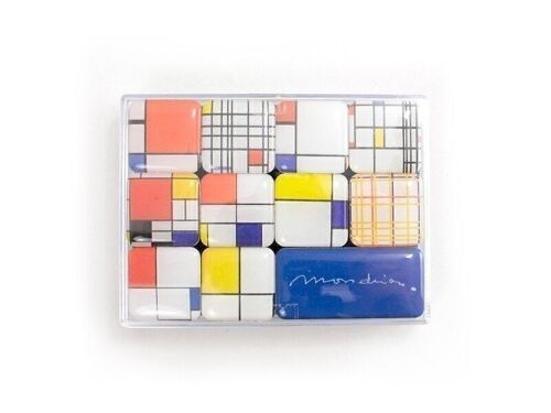 Mini Magnet Set, Piet Mondrian