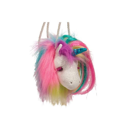 Rainbow Unicorn CROSSBODY BAG, 14 cm wide